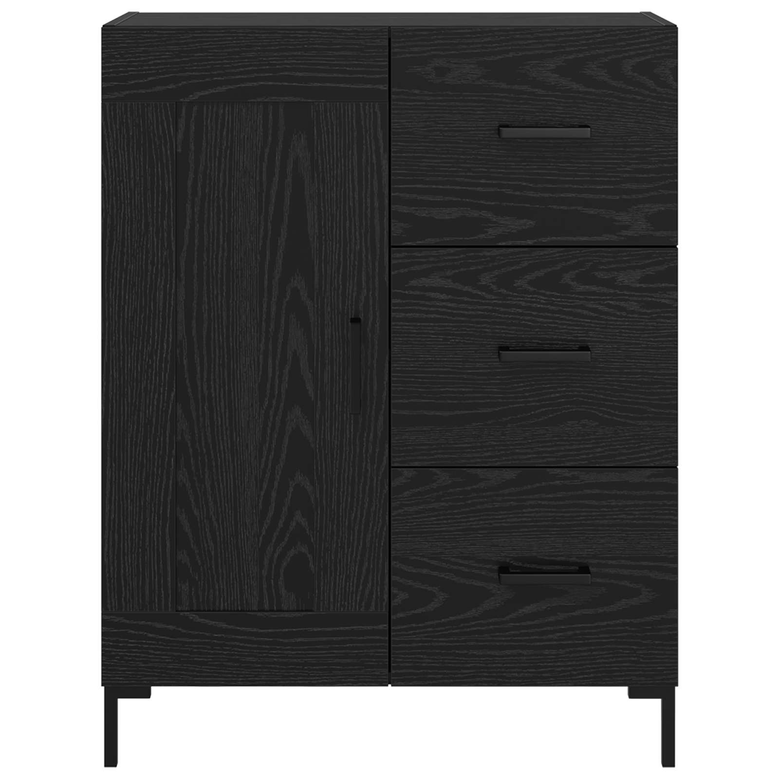 Kreveta Crni hrast 69.5 x 34 x 90 cm Konstruirano drvo
