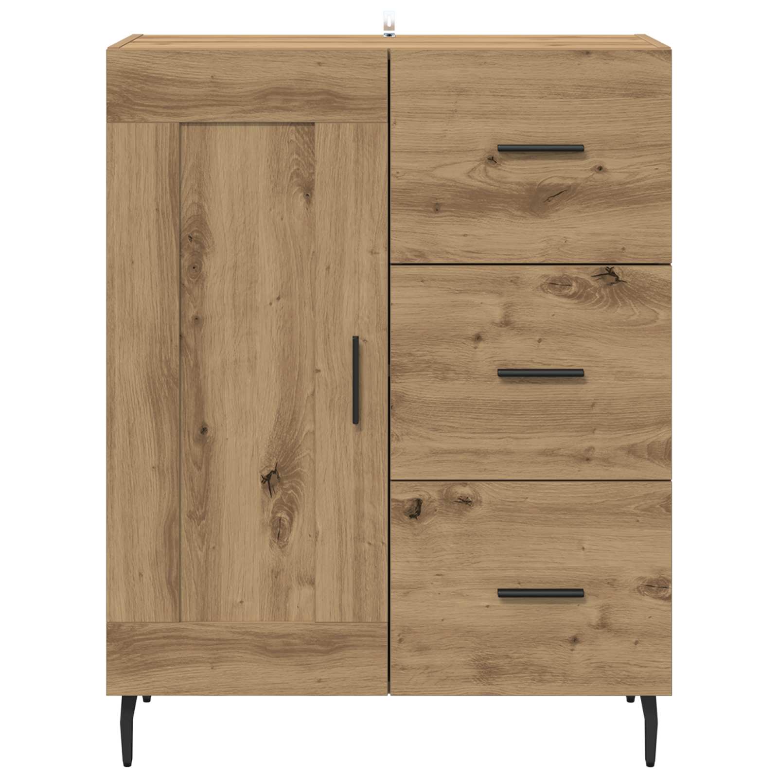 Kreveta s ladicama Umjetnički hrast 69,5 x 34 x 90 cm