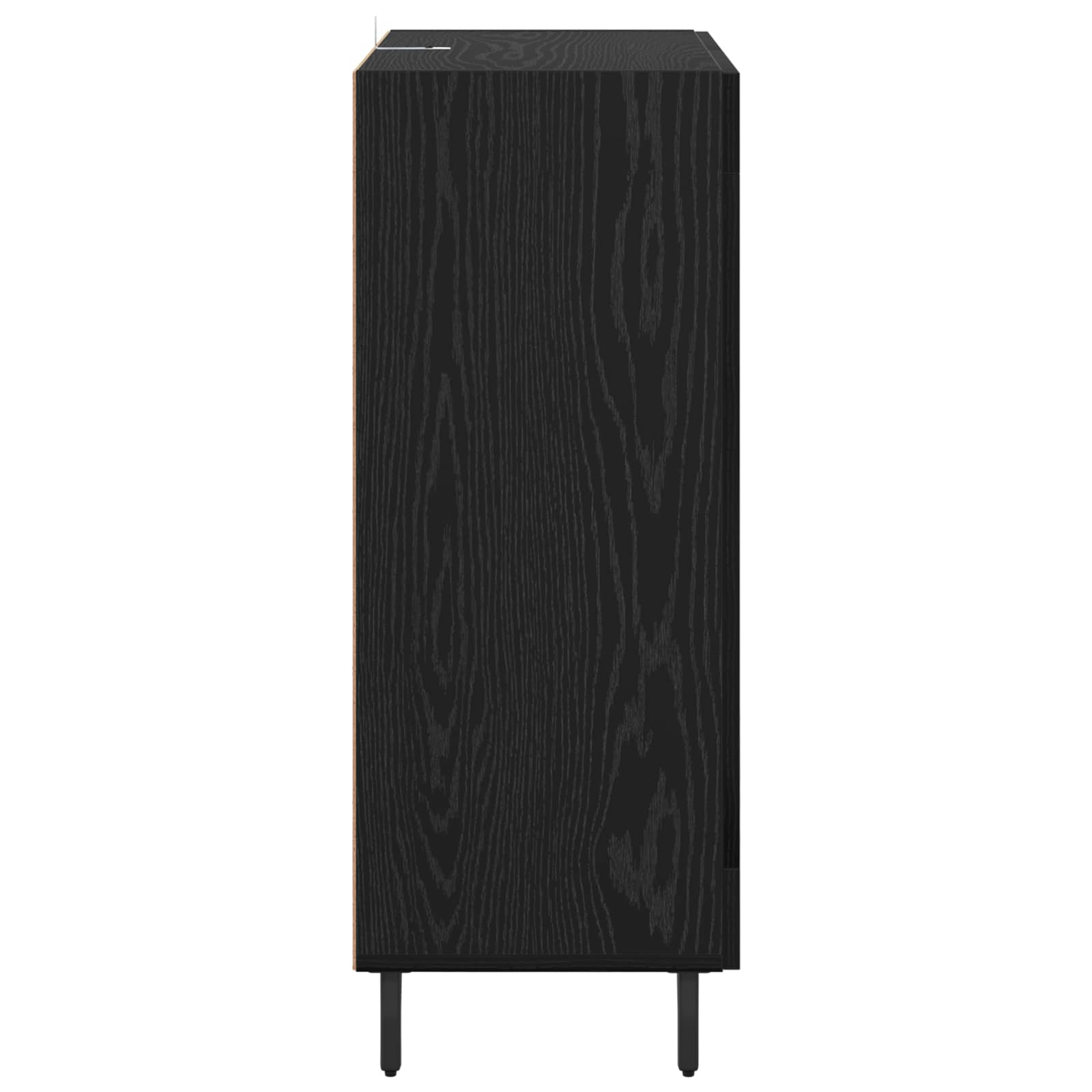 Kreveta Crni hrast 69,5 x 34 x 90 cm Obrađeno drvo i čelik
