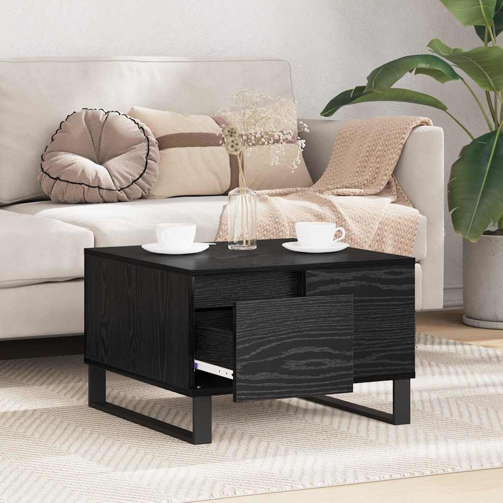 Kava Stol Crni hrast 55 x 55 x 36,5 cm Konstruirano drvo