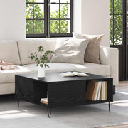 Kava Stol Crni hrast 80 x 80 x 36,5 cm Konstruirano drvo