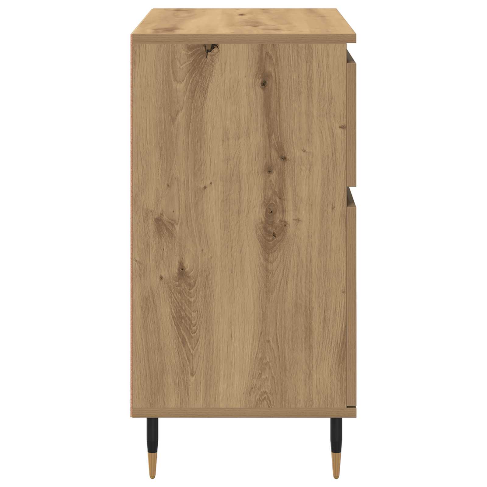 Kreveta Umjetnički hrast 60 x 35 x 70 cm Obrađeno drvo i čelik