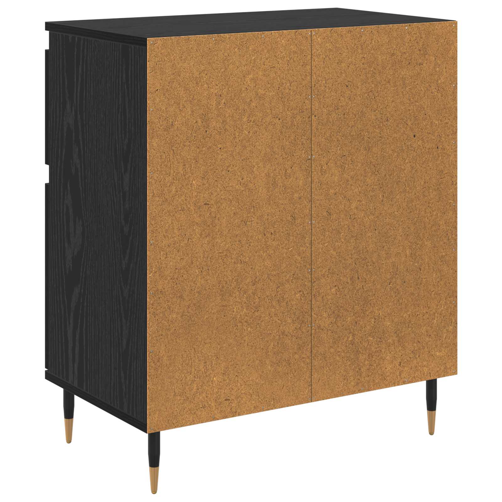 Kreveta Crni hrast 60 x 35 x 70 cm Obrađeno drvo i čelik