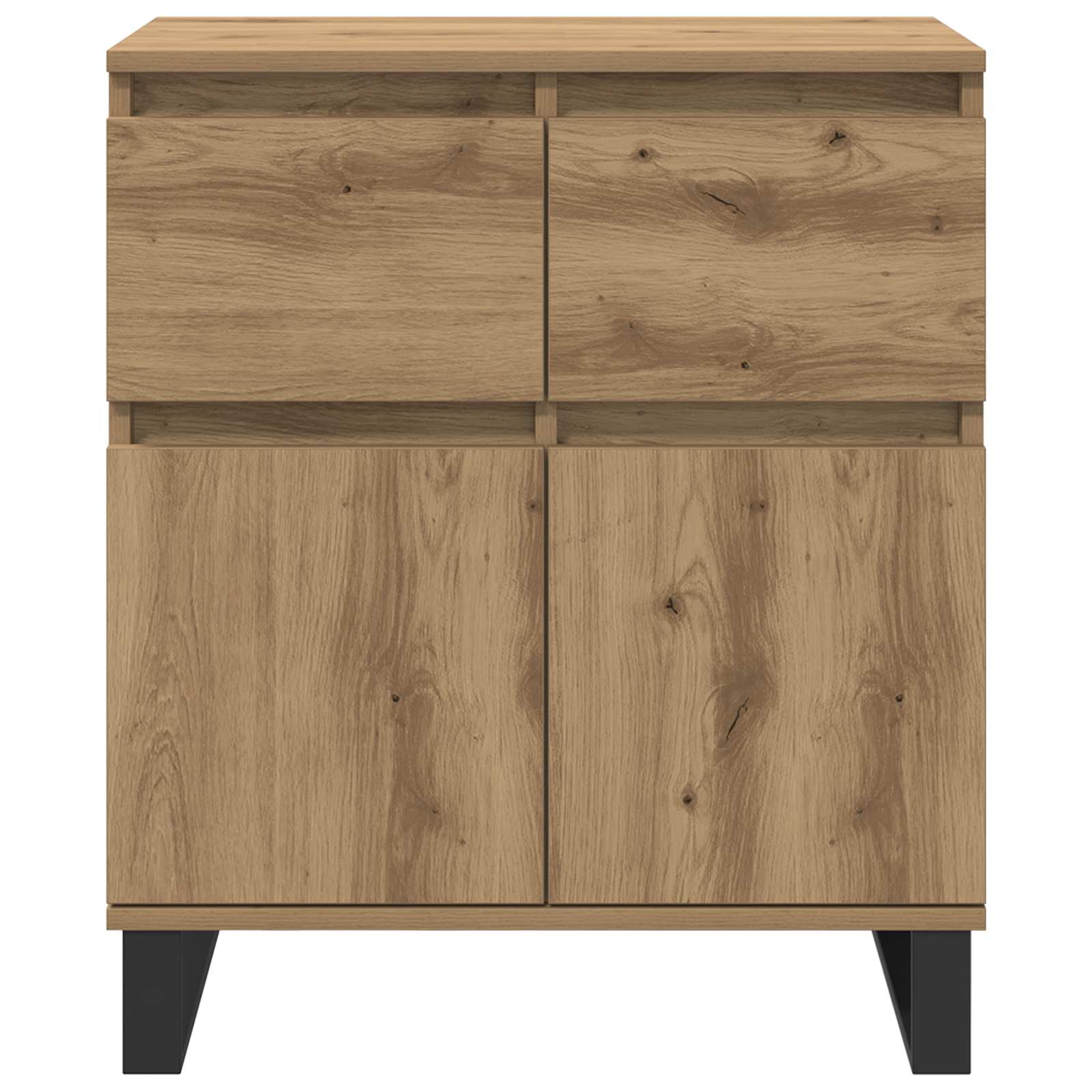 Kreveta Umjetnički hrast 60 x 35 x 70 cm Obrađeno drvo i čelik
