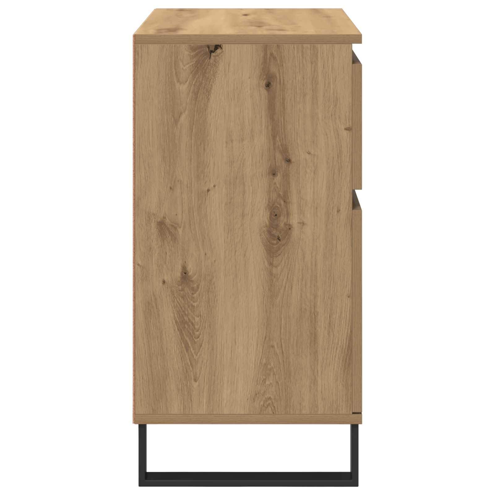 Kreveta Umjetnički hrast 60 x 35 x 70 cm Obrađeno drvo i čelik