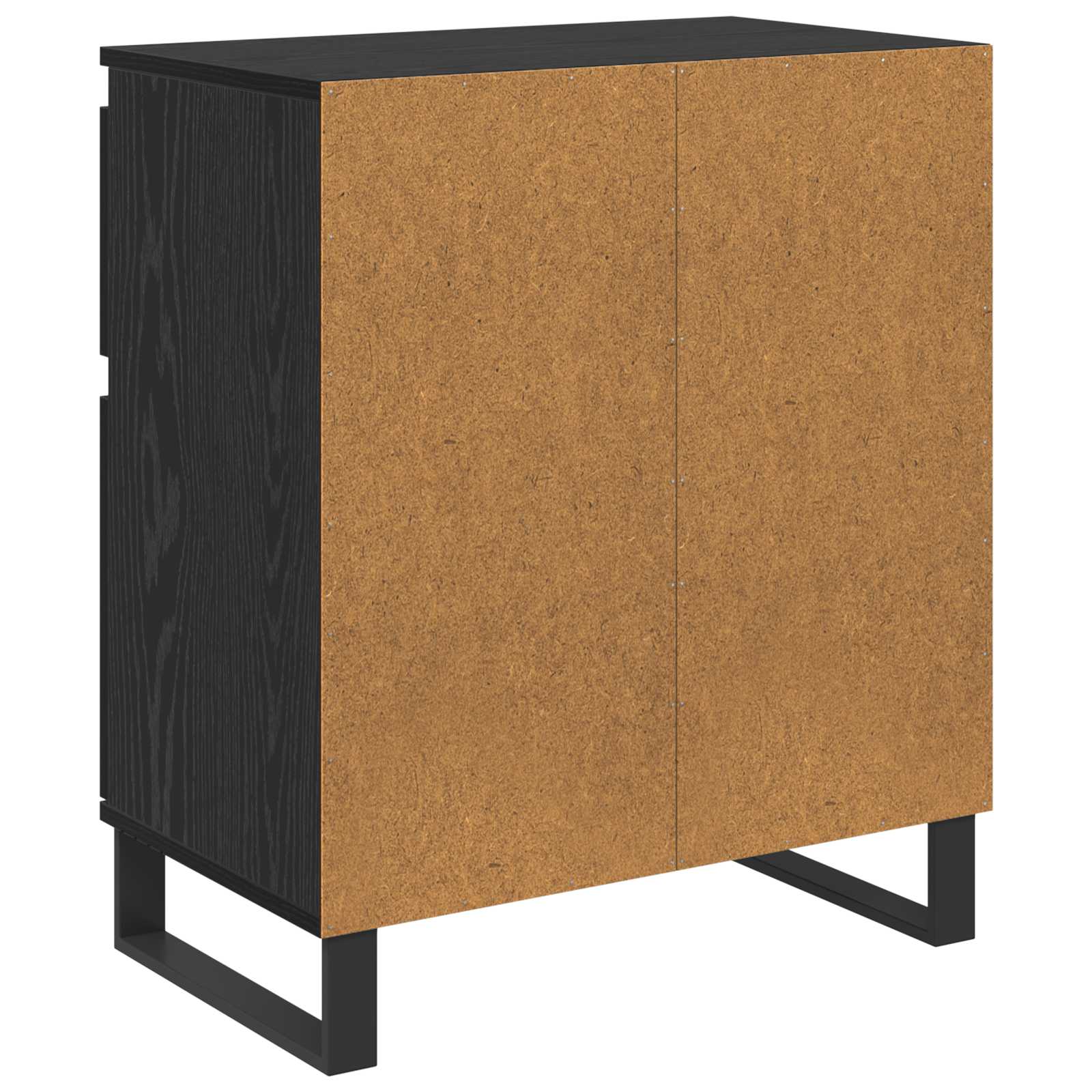Kreveta Crni hrast 60 x 35 x 70 cm Obrađeno drvo i čelik