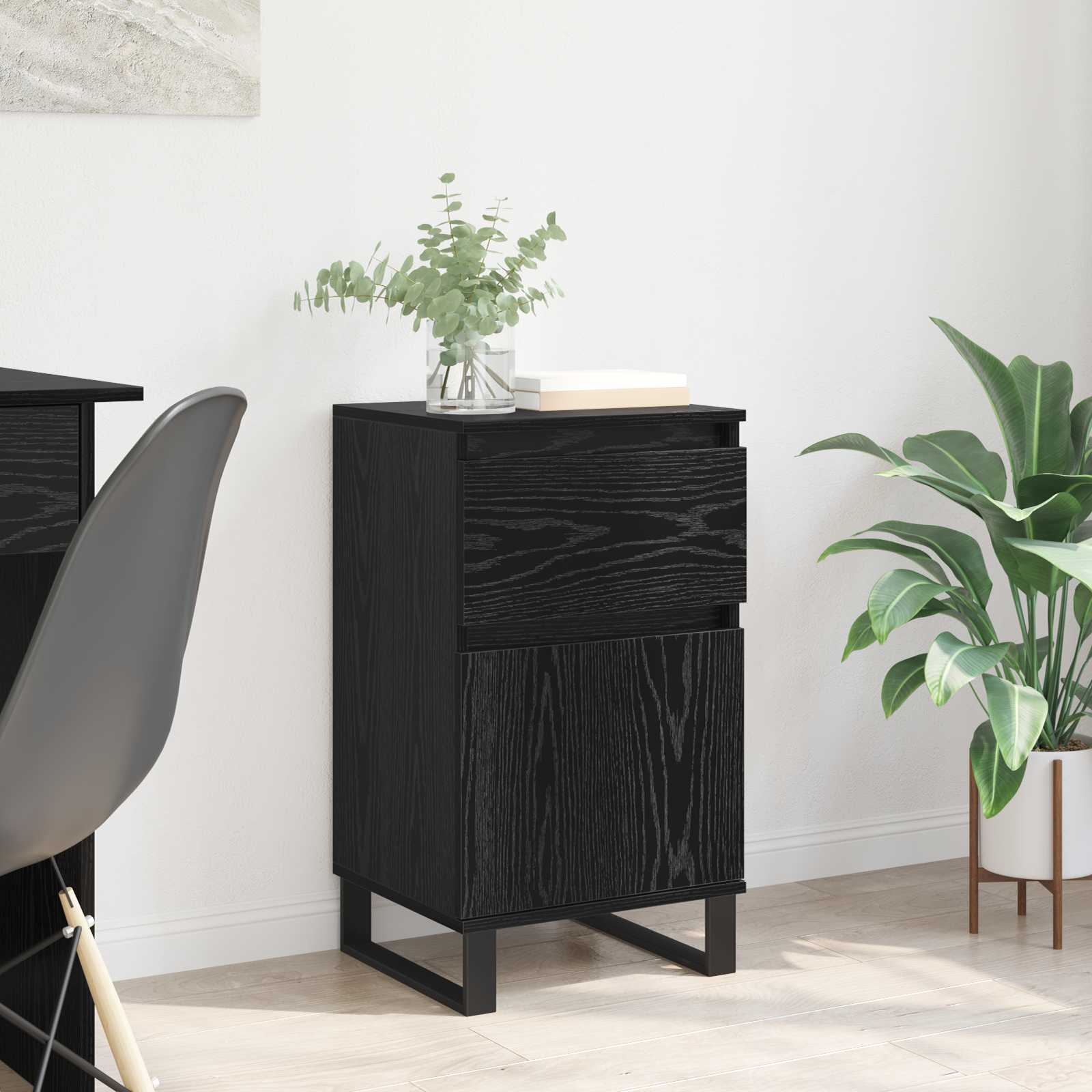 Kreveta s ladicama Crni hrast 35 x 40 x 70 cm Konstruirano drvo