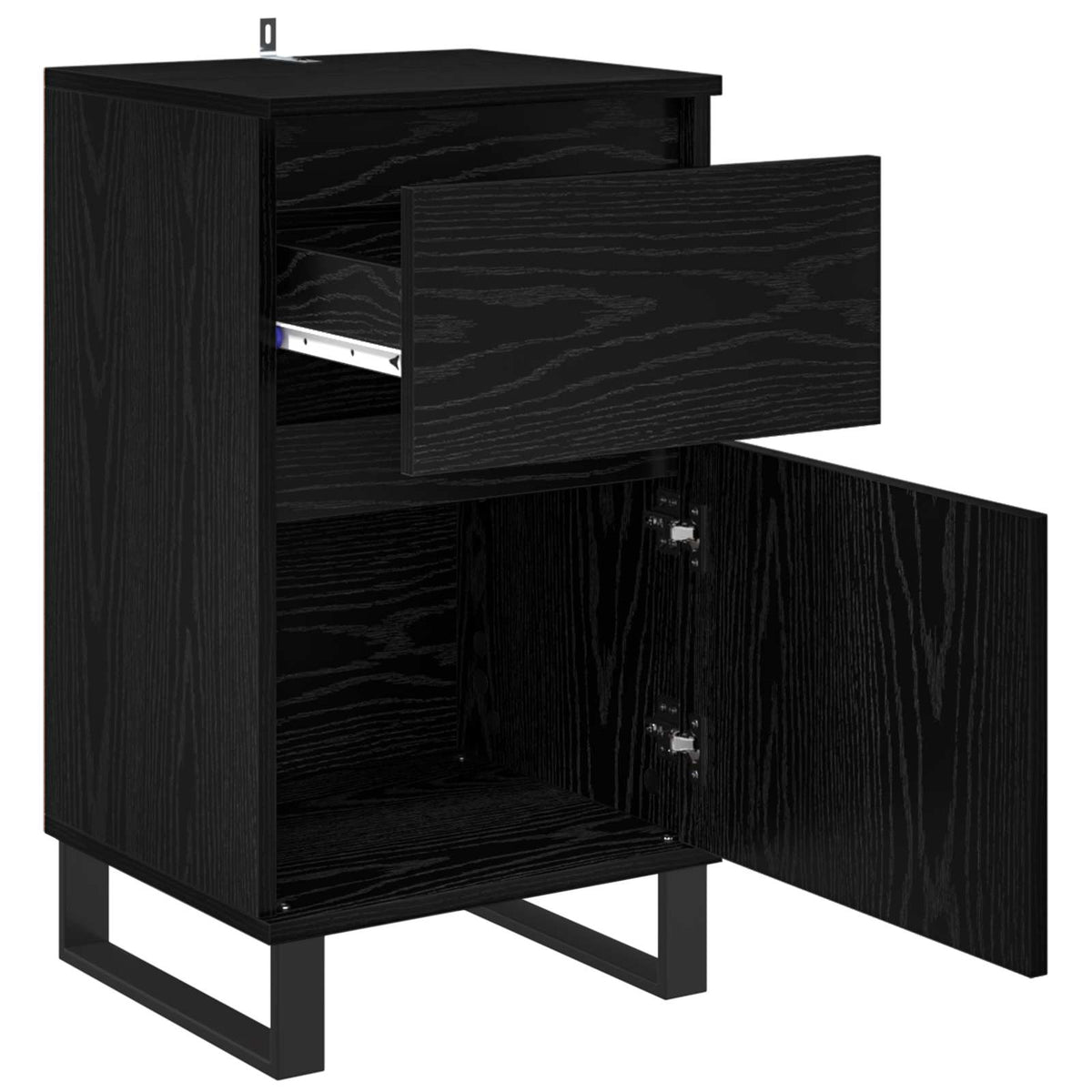 Kreveta Crni hrast 35 x 40 x 70 cm Konstruirano drvo