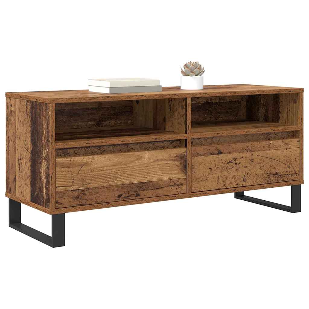 TV ormar Staro drvo 100 x 34,5 x 44,5 cm Obrađeno drvo i čelik