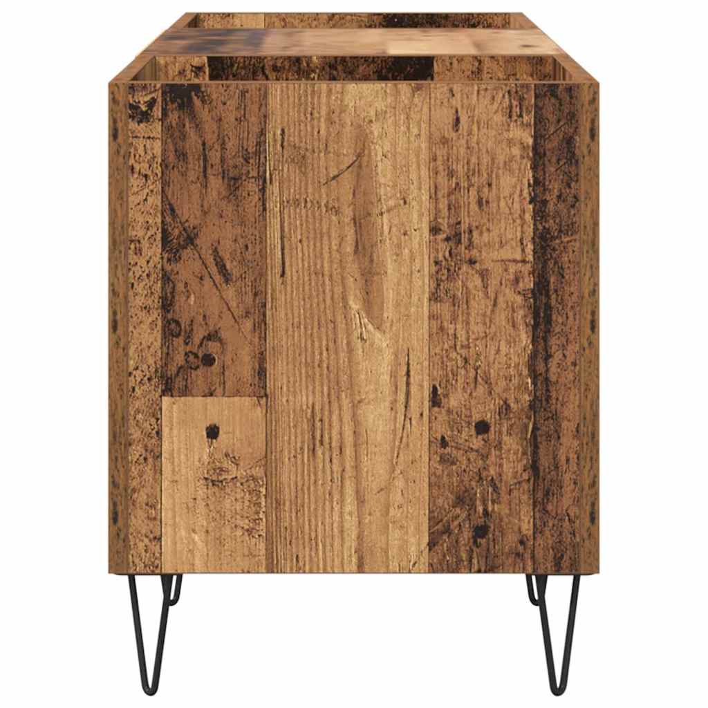 Ormar za ploče s policom s pohranom Staro drvo 121 x 38 x 48 cm