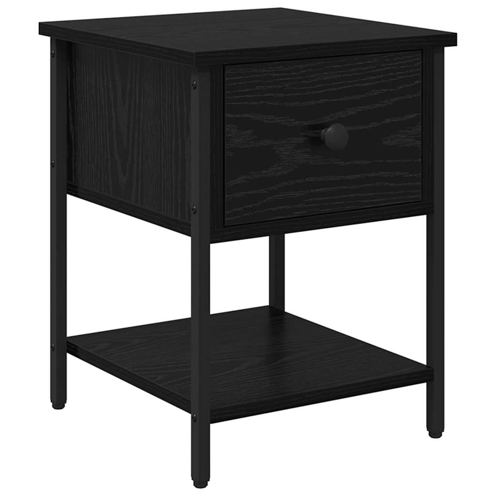 Noćni ormarić s ladicama 2 pcs Crni hrast 34 x 35,5 x 45 cm