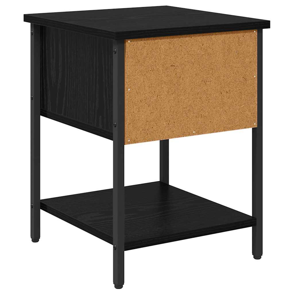 Noćni ormarić s ladicama 2 pcs Crni hrast 34 x 35,5 x 45 cm