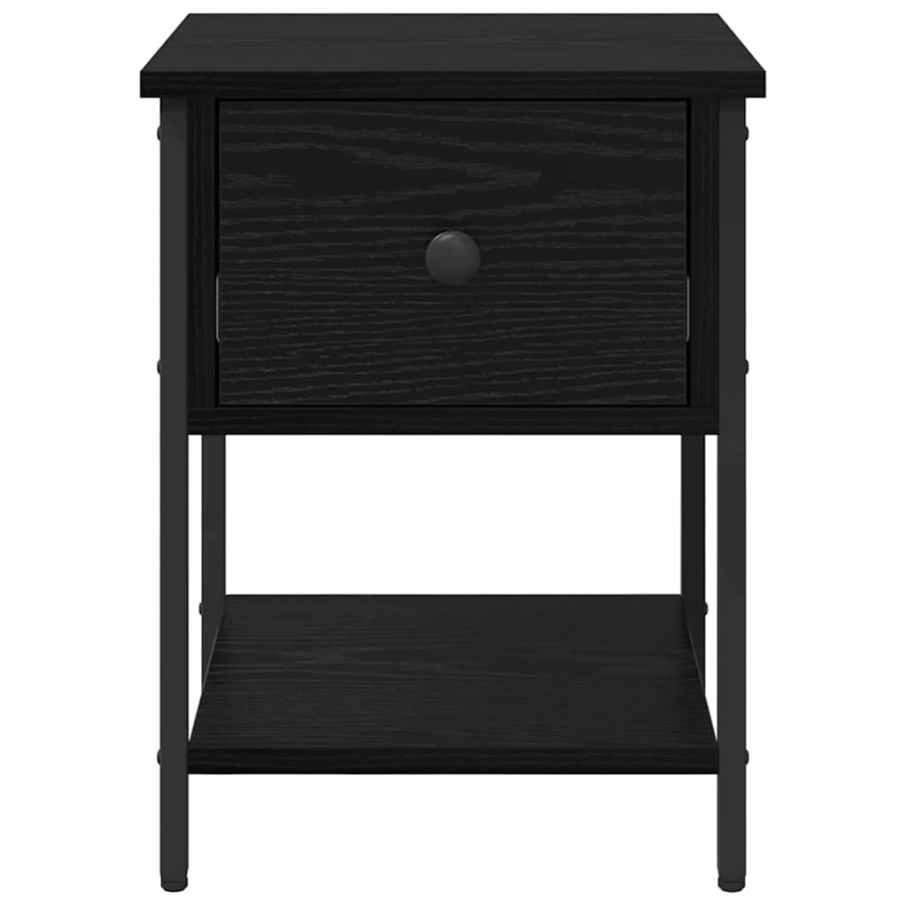 Noćni ormarić s ladicama 2 pcs Crni hrast 34 x 35,5 x 45 cm