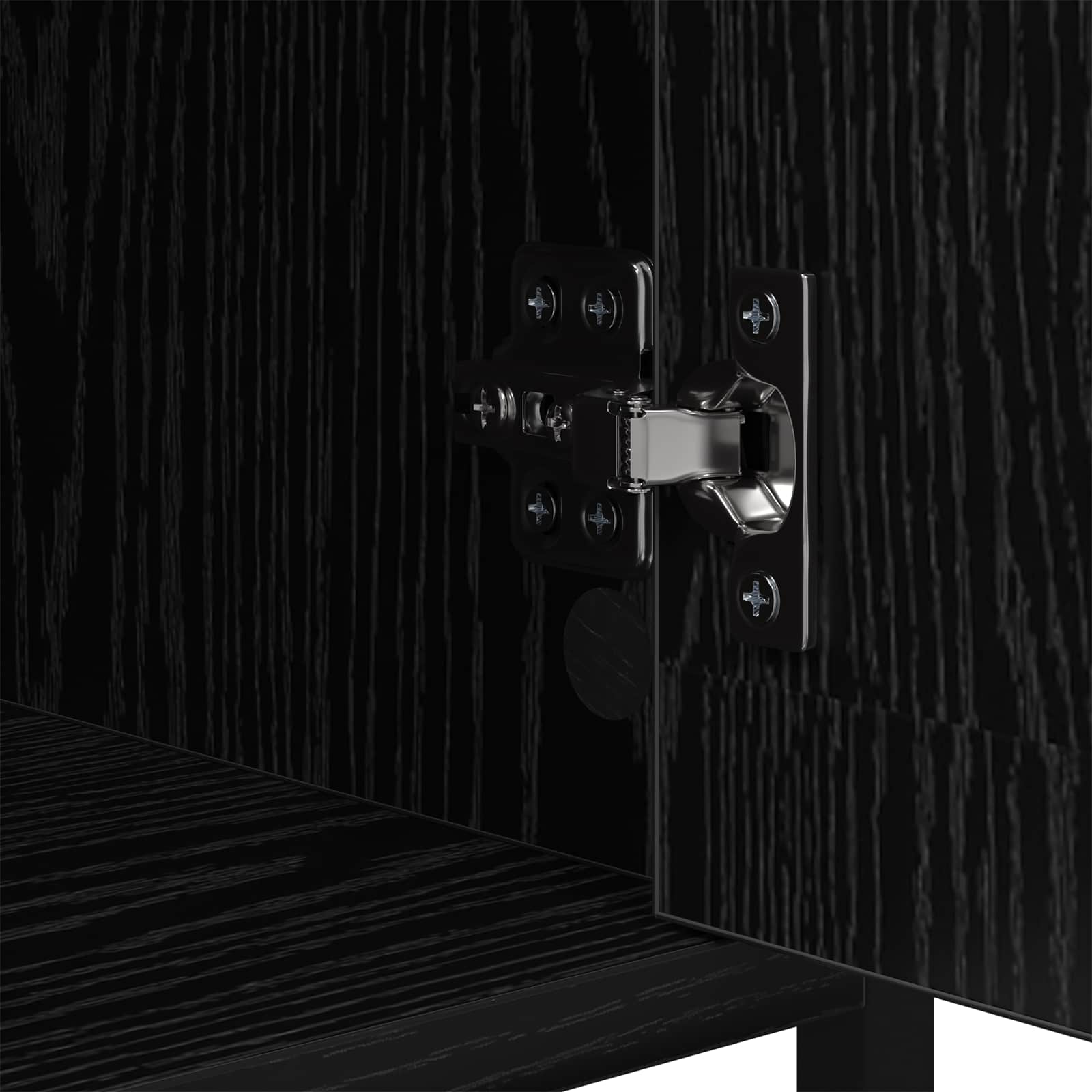Noćni ormar 2 pcs Crni hrast 40 x 42 x 60cm Konstruirano drvo