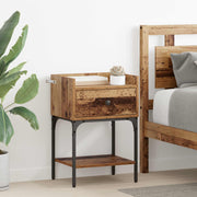 Noćni ormarić s ladicama 2 pcs Staro drvo 40 x 29 x 60 cm