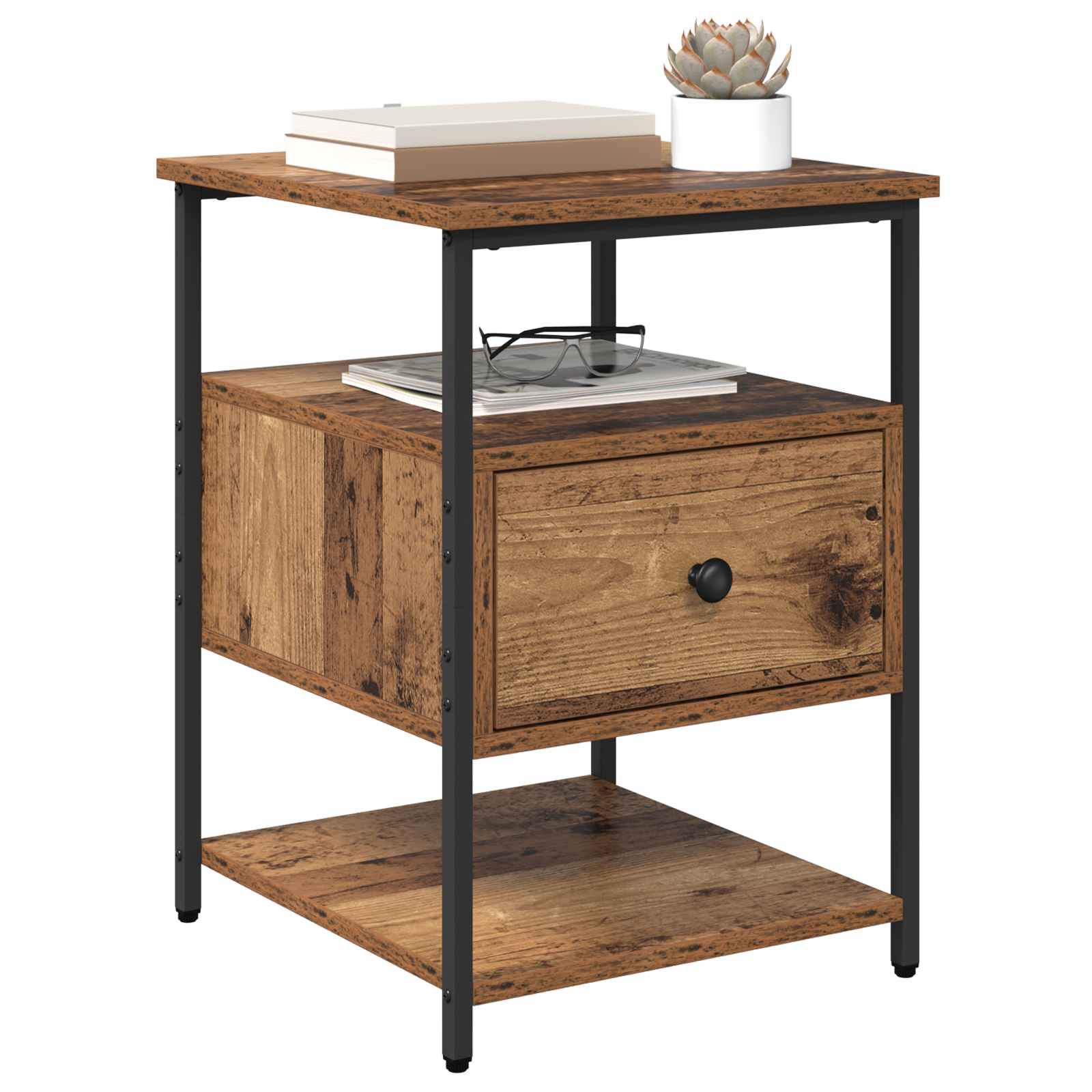 Noćni ormar 2 pcs Staro drvo 40 x 42 x 56 cm Konstruirano drvo
