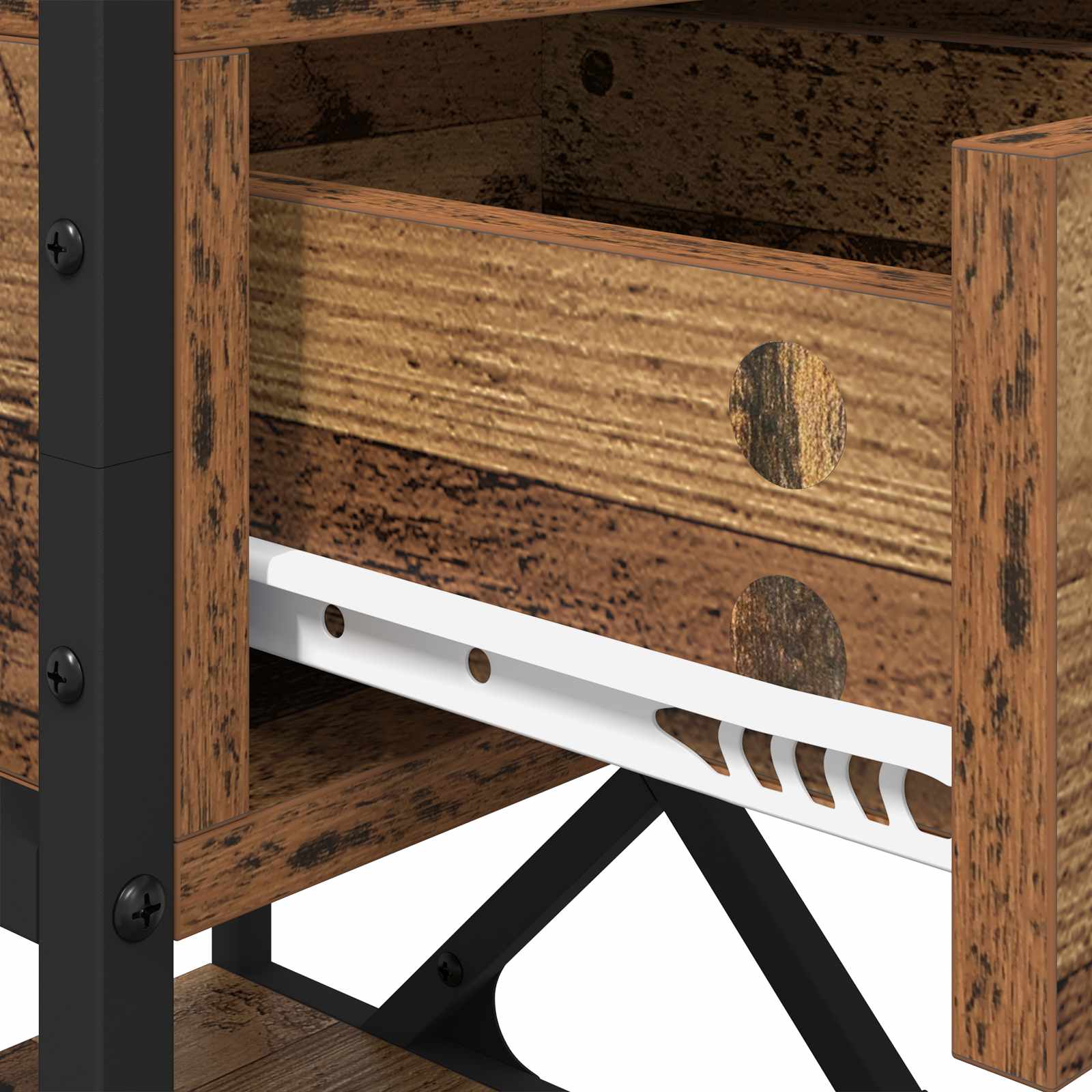 Noćni ormar 2 pcs Staro drvo 40 x 42 x 55 cm Konstruirano drvo