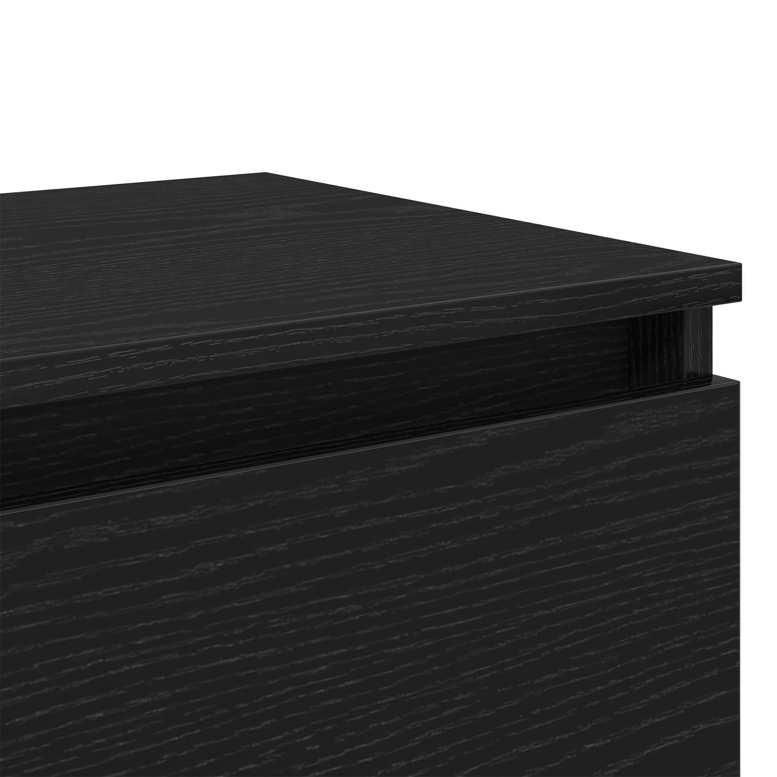 Noćni ormar 2 pcs Crni hrast 40 x 35 x 50 cm Konstruirano drvo