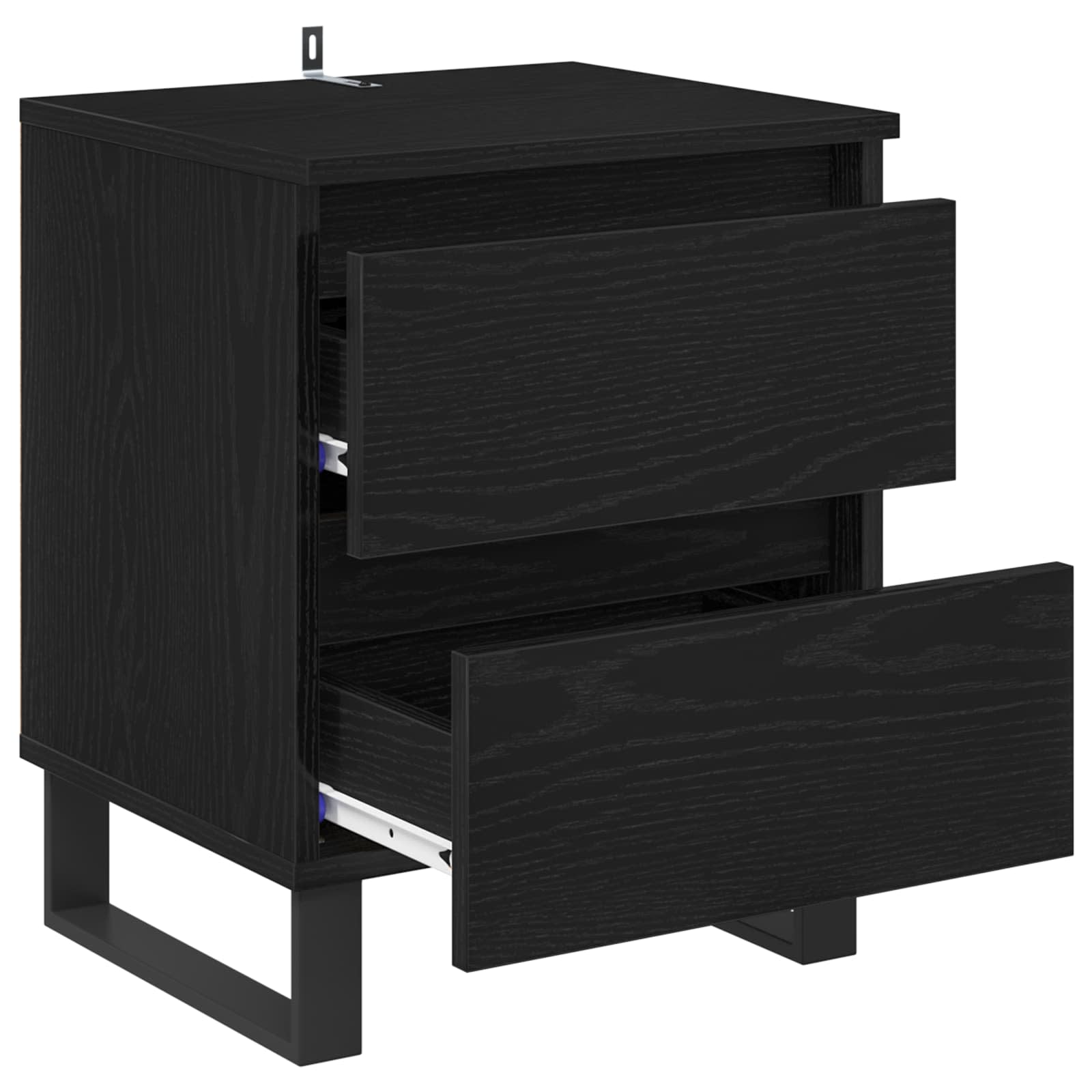 Noćni ormar 2 pcs Crni hrast 40 x 35 x 50 cm Konstruirano drvo