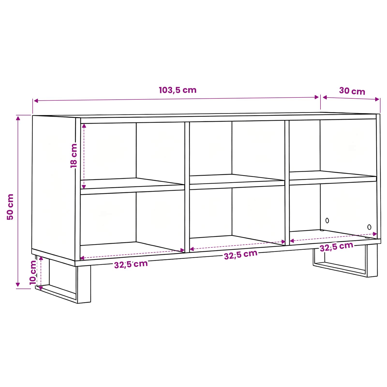 TV ormar Umjetnički hrast 103,5 x 30 x 50 cm Konstruirano drvo