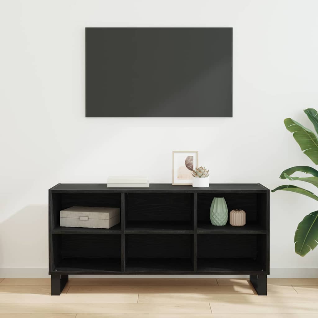 TV ormar 103,5 x 30 x 50 cm Crni hrast Konstruirano drvo