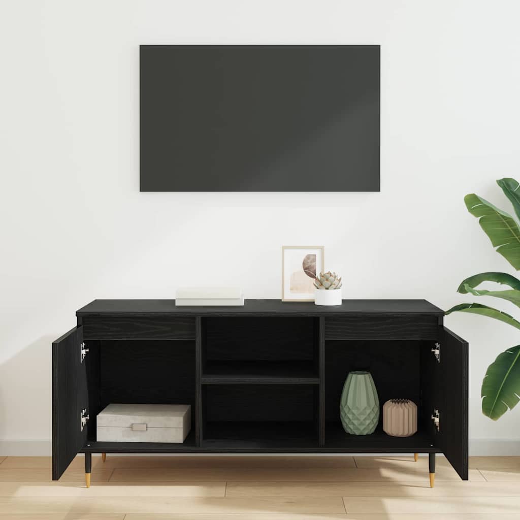 TV ormar Crni hrast 104 x 35 x 50 cm Konstruirano drvo