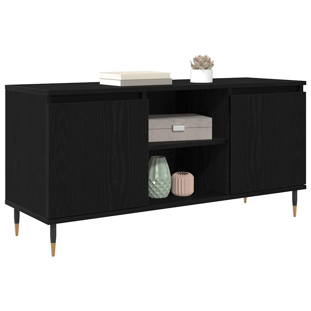 TV ormar Crni hrast 104 x 35 x 50 cm Konstruirano drvo