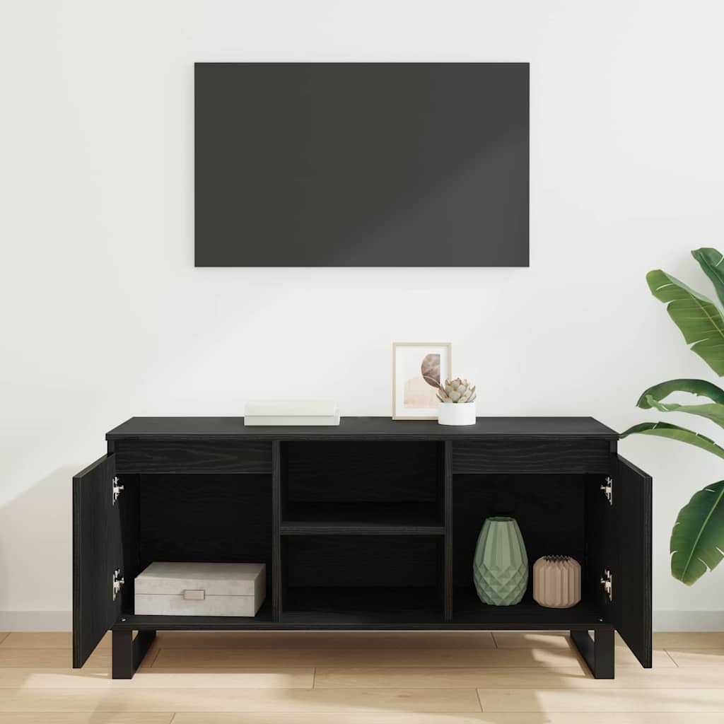 TV ormar Crni hrast 104 x 35 x 50 cm Konstruirano drvo