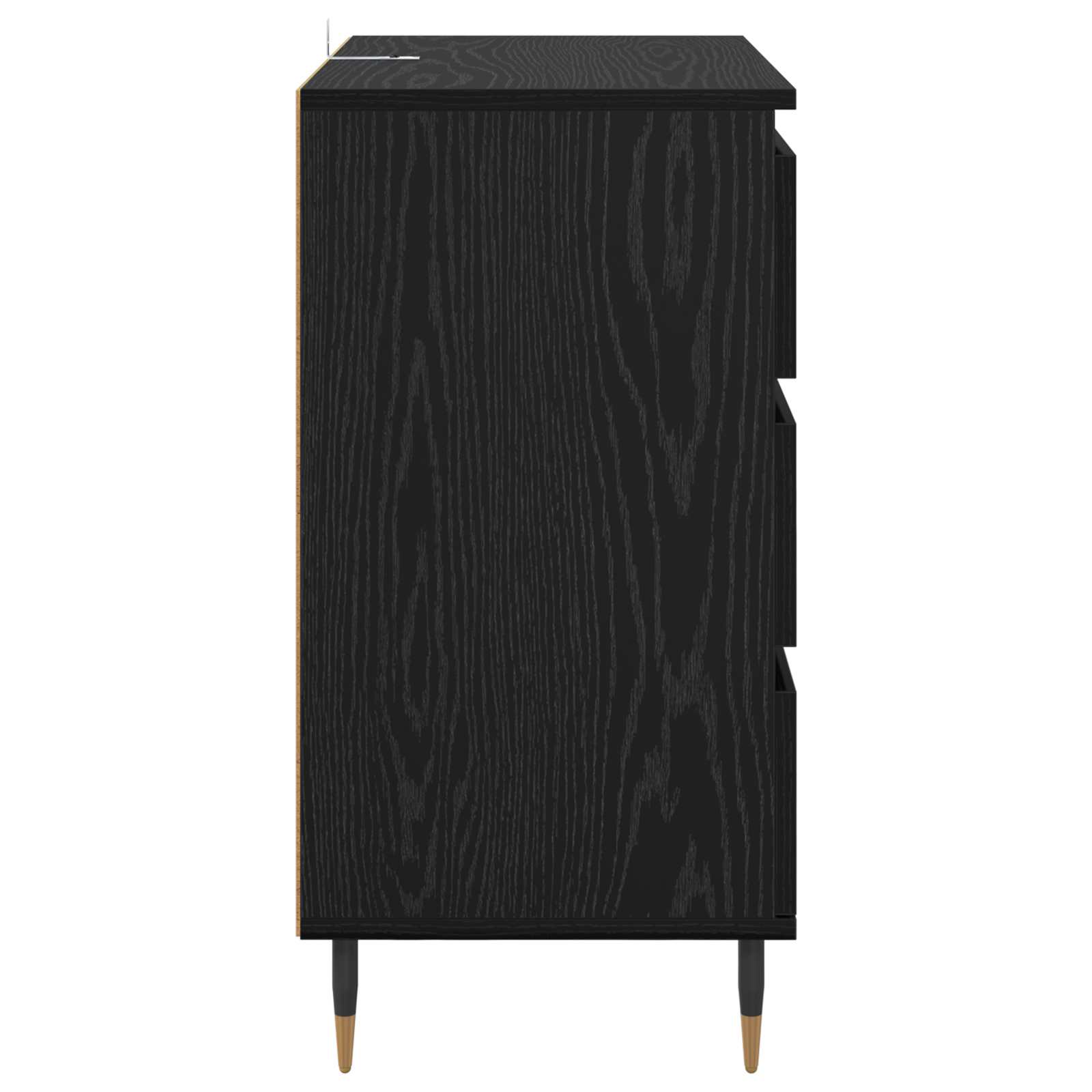 Kreveta s ladicama Crni hrast 60 x 35 x 70 cm Konstruirano drvo