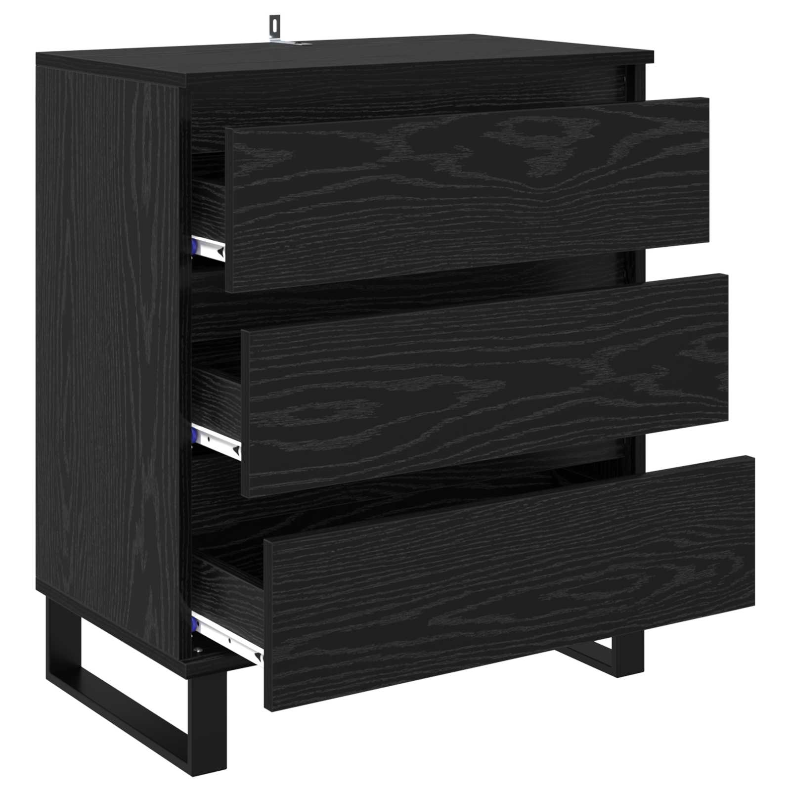 Kreveta s ladicama Crni hrast 60 x 35 x 70 cm Konstruirano drvo