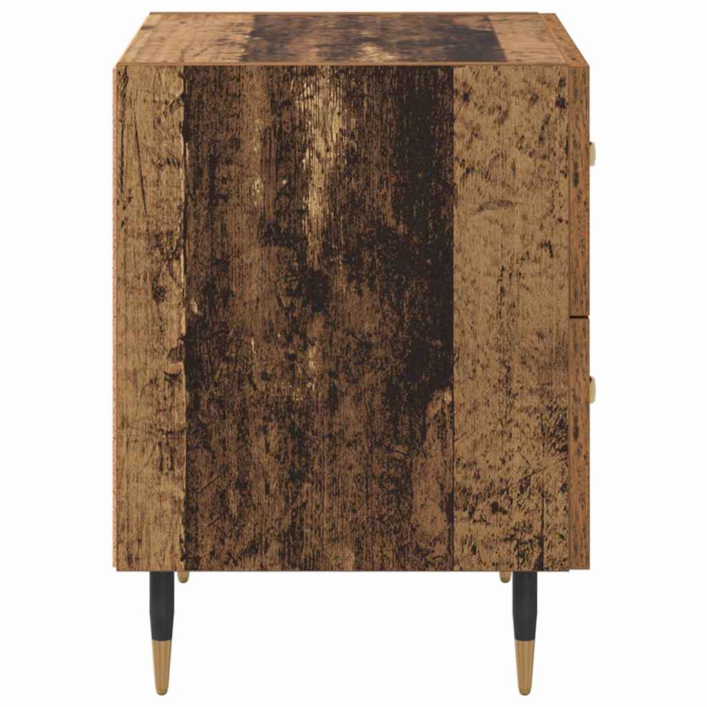 Noćni ormar s ladicama 2 pcs Staro drvo 40 x 35 x 47,5 cm