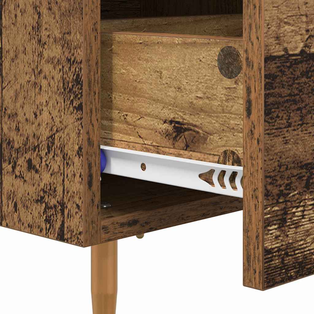 Noćni ormar s ladicama 2 pcs Staro drvo 40 x 35 x 47,5 cm
