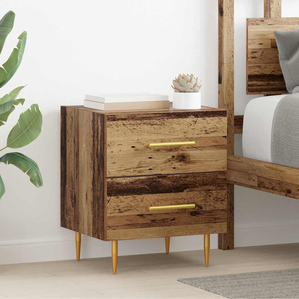Noćni ormar s ladicama 2 pcs Staro drvo 40 x 35 x 47,5 cm