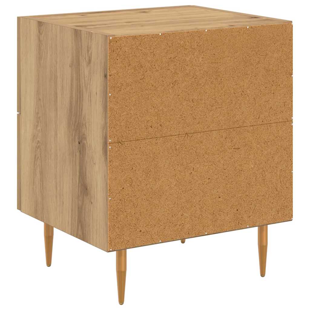 Noćni ormar s ladicama Umjetnički hrast 40 x 35 x 47,5 cm