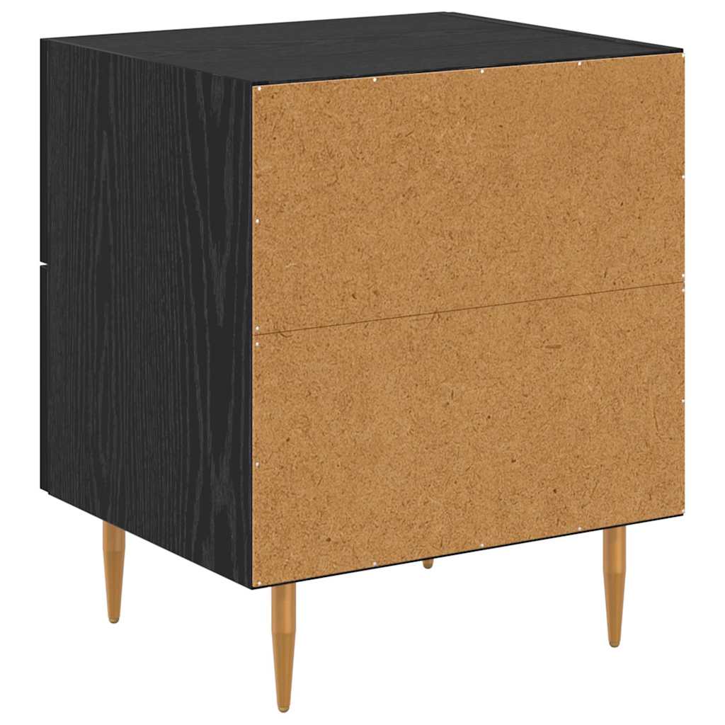 Noćni ormar Crni hrast 40 x 35 x 47,5 cm Konstruirano drvo