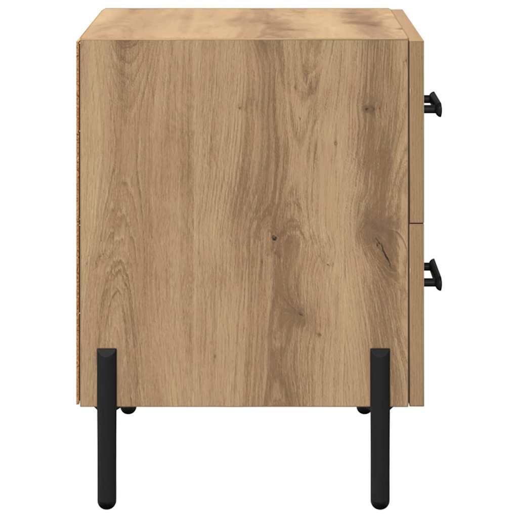 Noćni ormar s ladicama 2 pcs Umjetnički hrast 40 x 35 x 47,5 cm