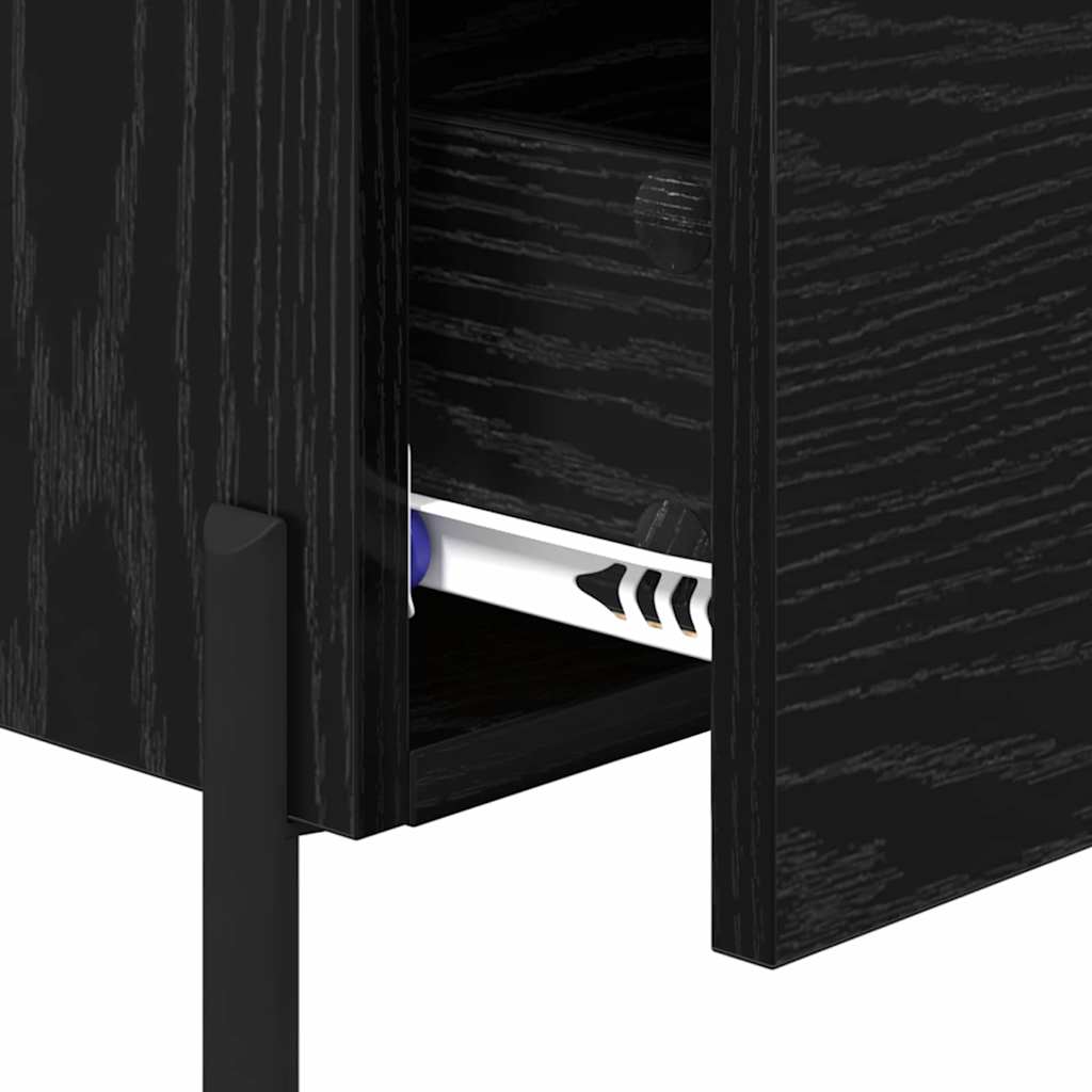Noćni ormar s ladicama 2 pcs Crni hrast 40 x 35 x 47,5 cm