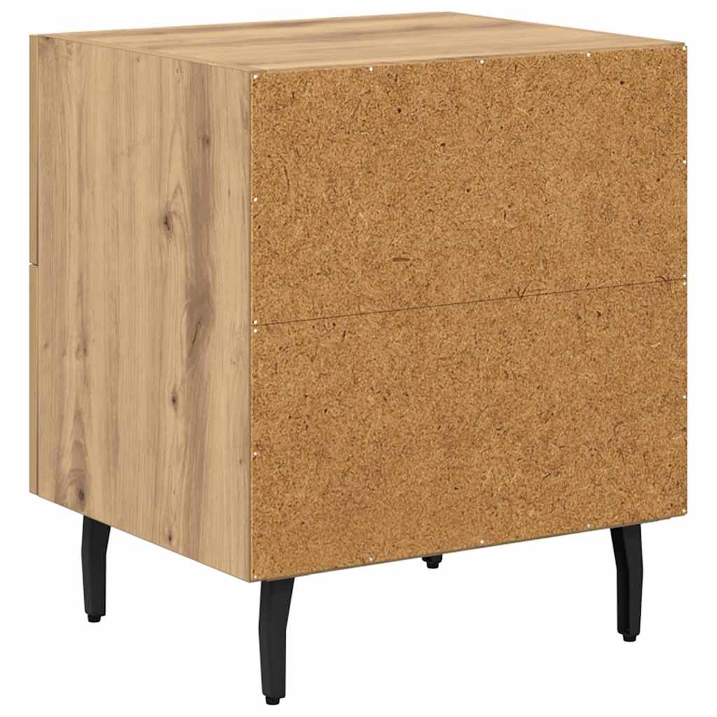 Noćni ormar s ladicama 2 pcs Umjetnički hrast 40 x 35 x 47,5 cm