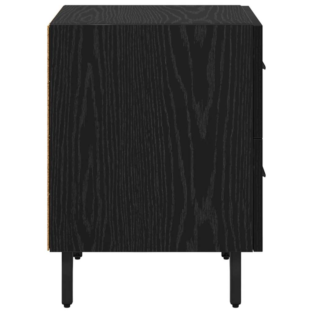 Noćni ormar s ladicama 2 pcs Crni hrast 40 x 35 x 47,5 cm