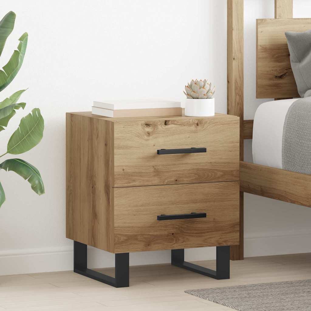 Noćni ormar s ladicama 2 pcs Umjetnički hrast 40 x 35 x 47,5 cm