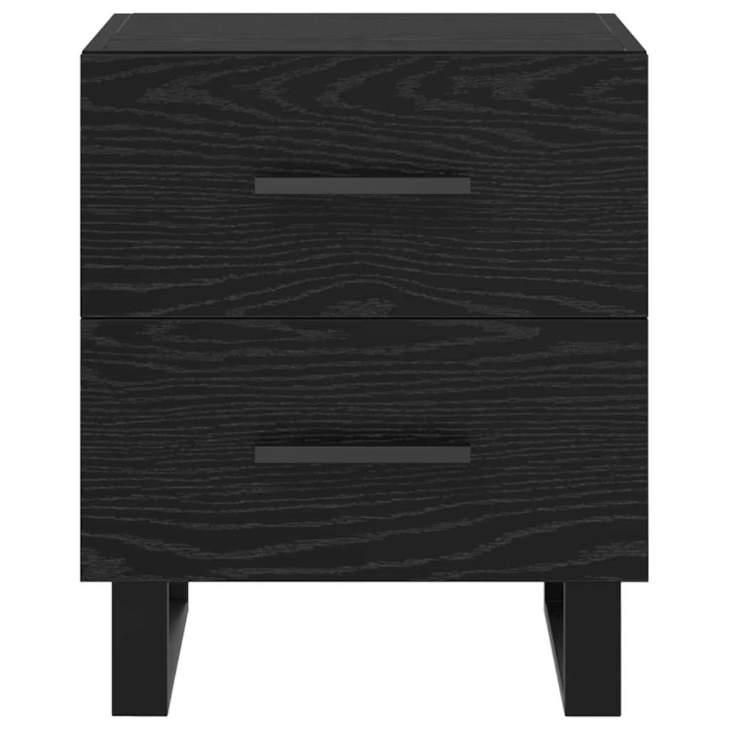 Noćni ormar s ladicama 2 pcs Crni hrast 40 x 35 x 47,5 cm