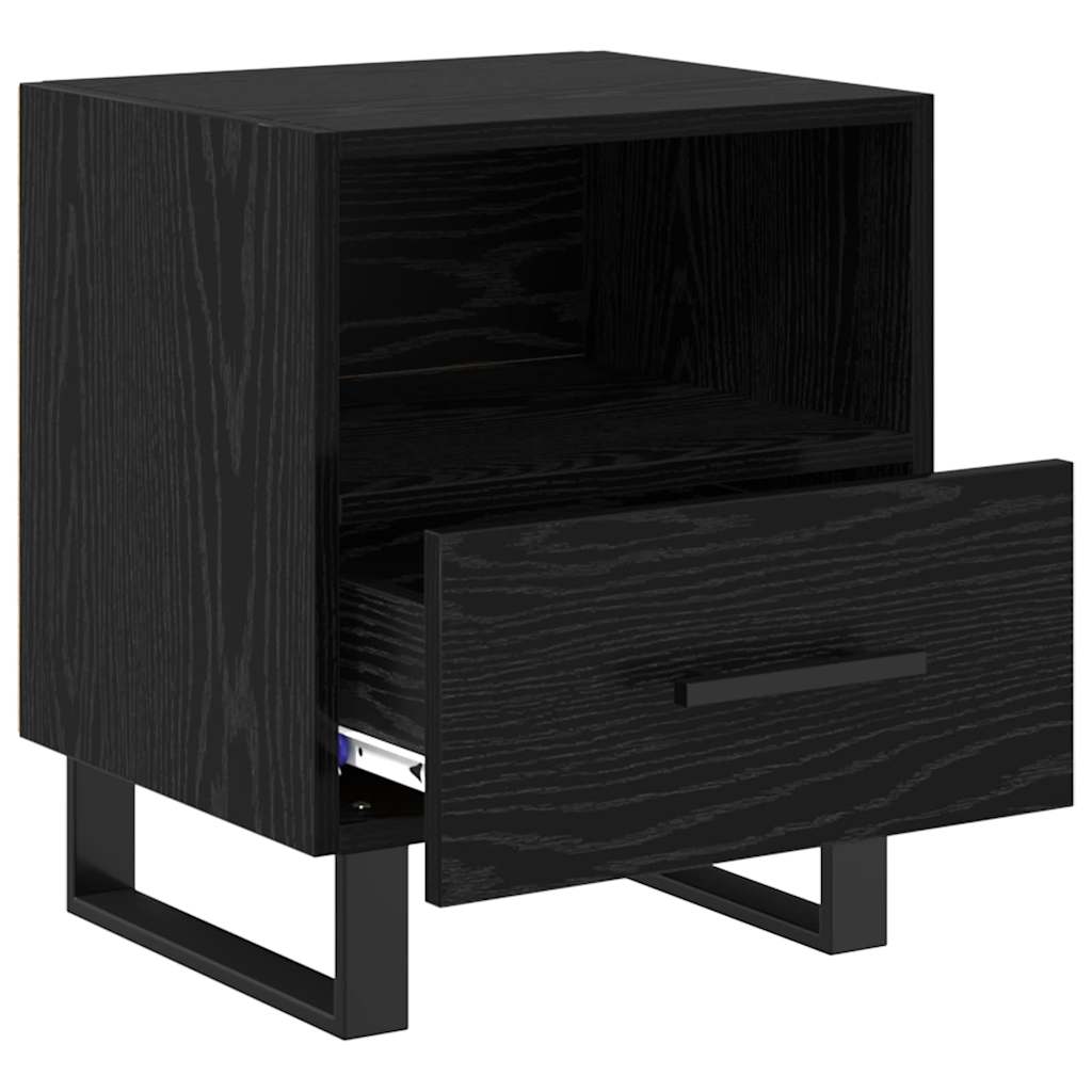 Noćni ormar s ladicama 2 pcs Crni hrast 40 x 35 x 47,5 cm