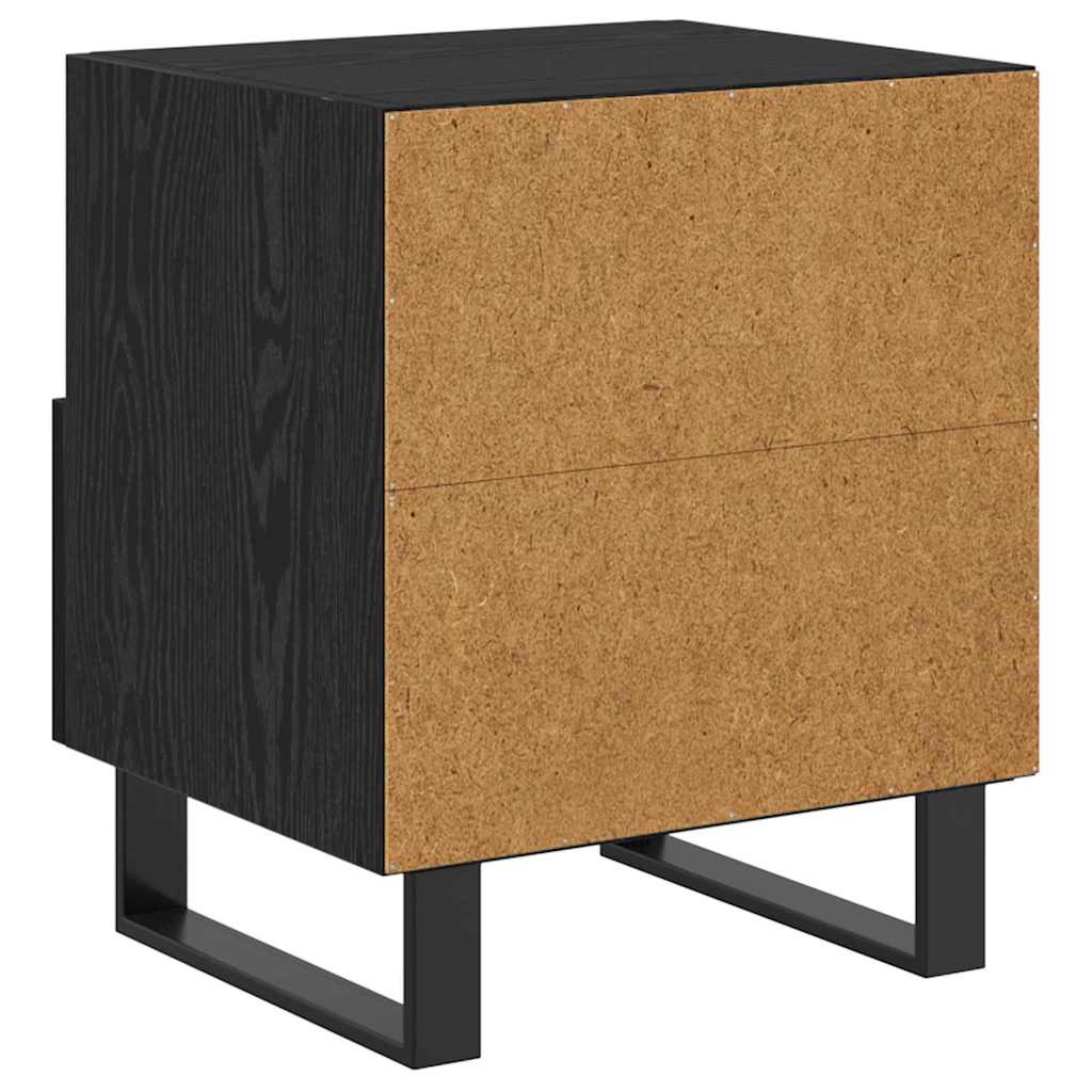 Noćni ormar s ladicama 2 pcs Crni hrast 40 x 35 x 47,5 cm