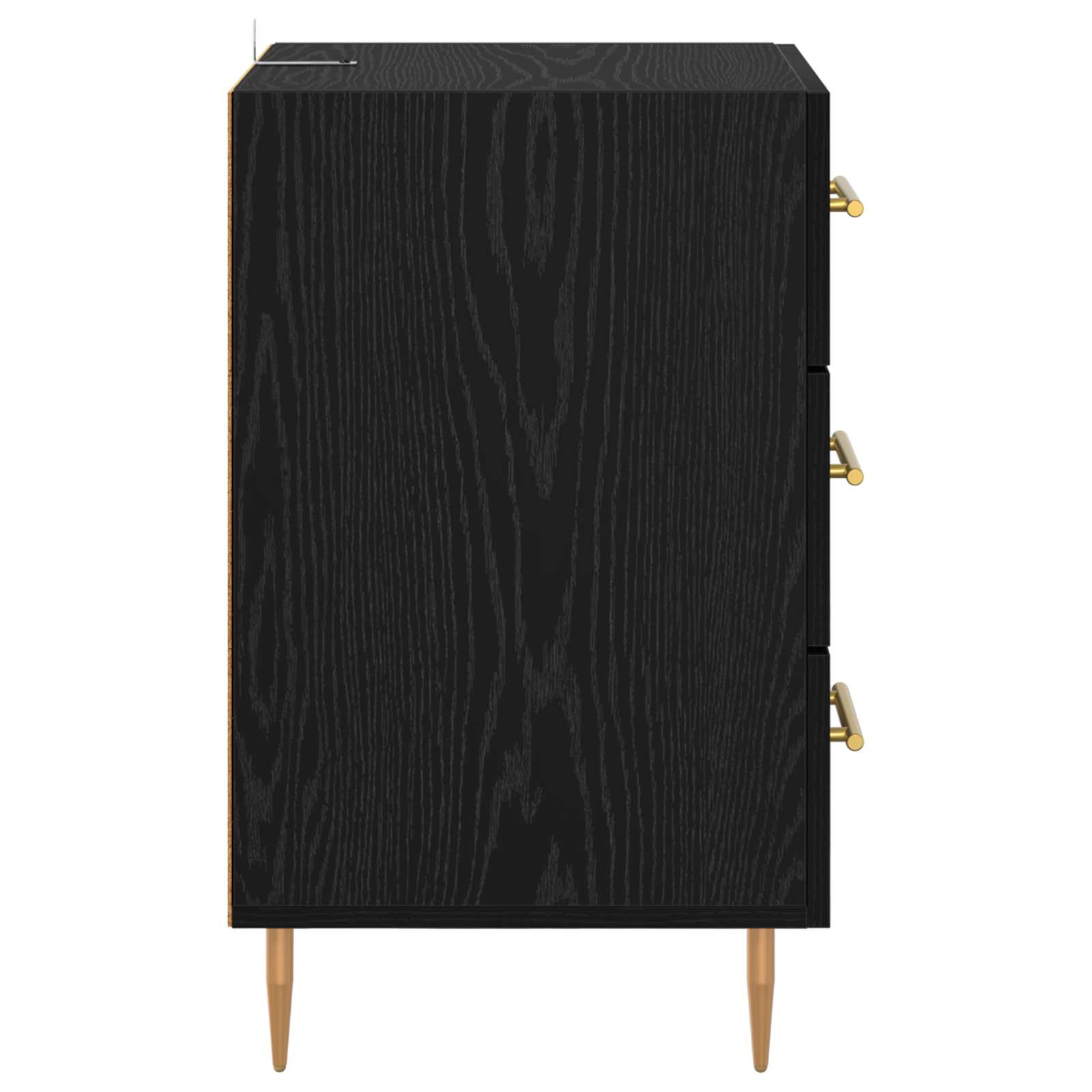 Noćni ormar Crni hrast 40 x 40 x 66 cm Konstruirano drvo