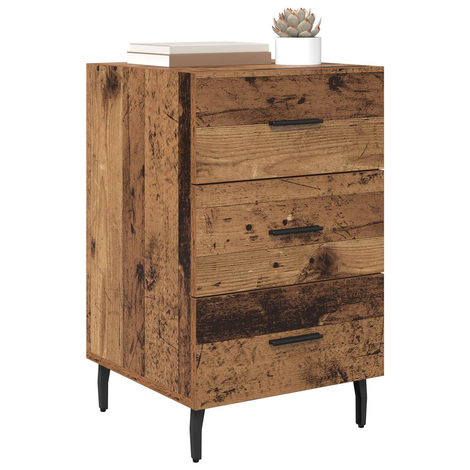 Noćni ormar Staro drvo 40 x 40 x 66 cm Konstruirano drvo