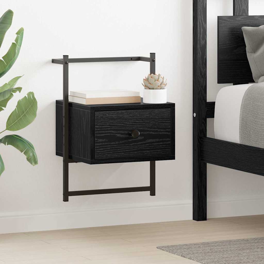 Noćni ormar 2 pcs Crni hrast 35 x 30 x 51 cm Konstruirano drvo