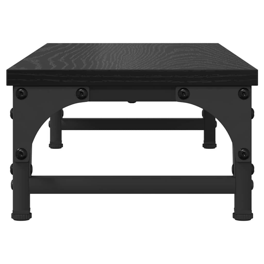 Stalak za Monitor Crni hrast 55 x 23 x 14 cm Konstruirano drvo