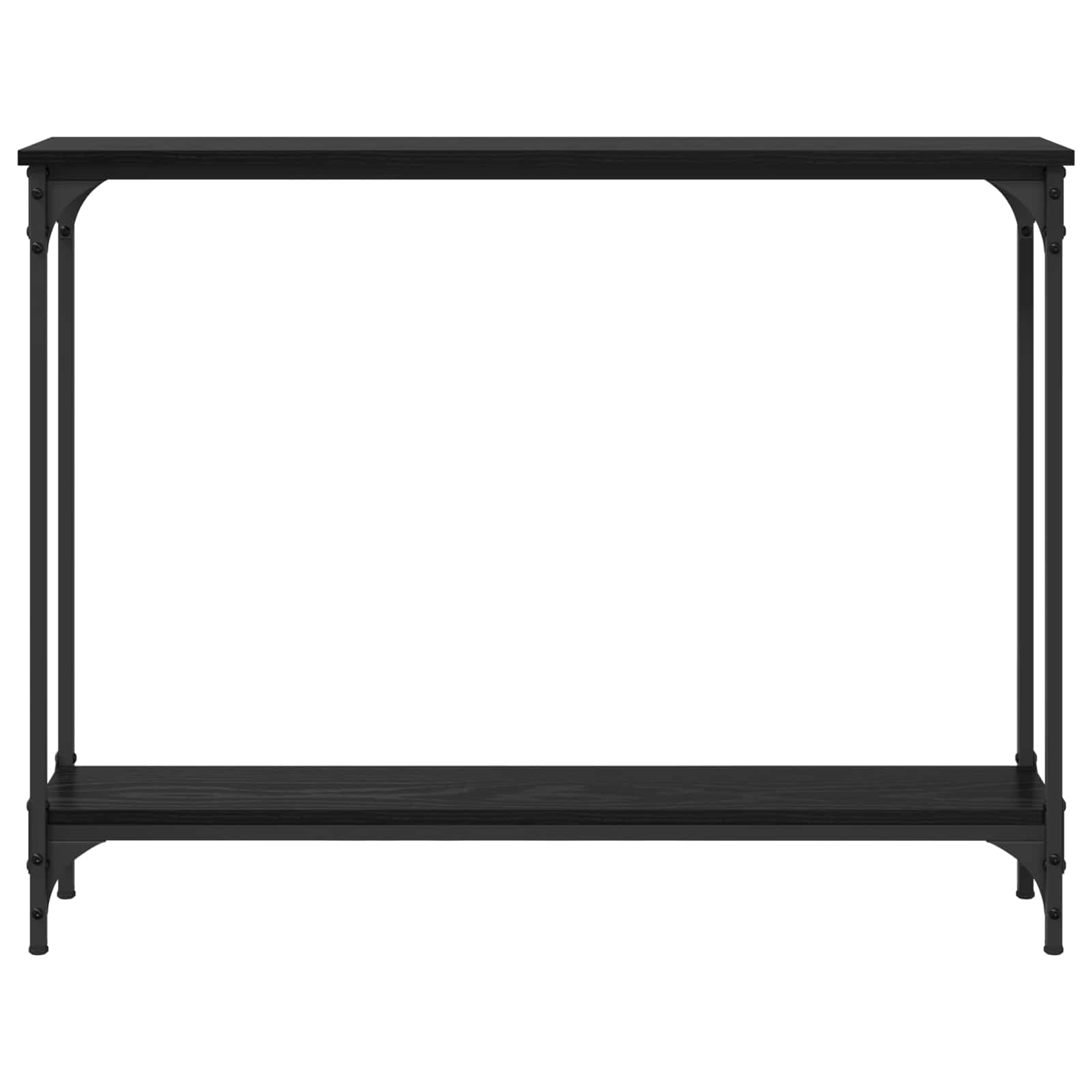 Konzolna stolica s policom Crni hrast 100 x 22,5 x 75 cm