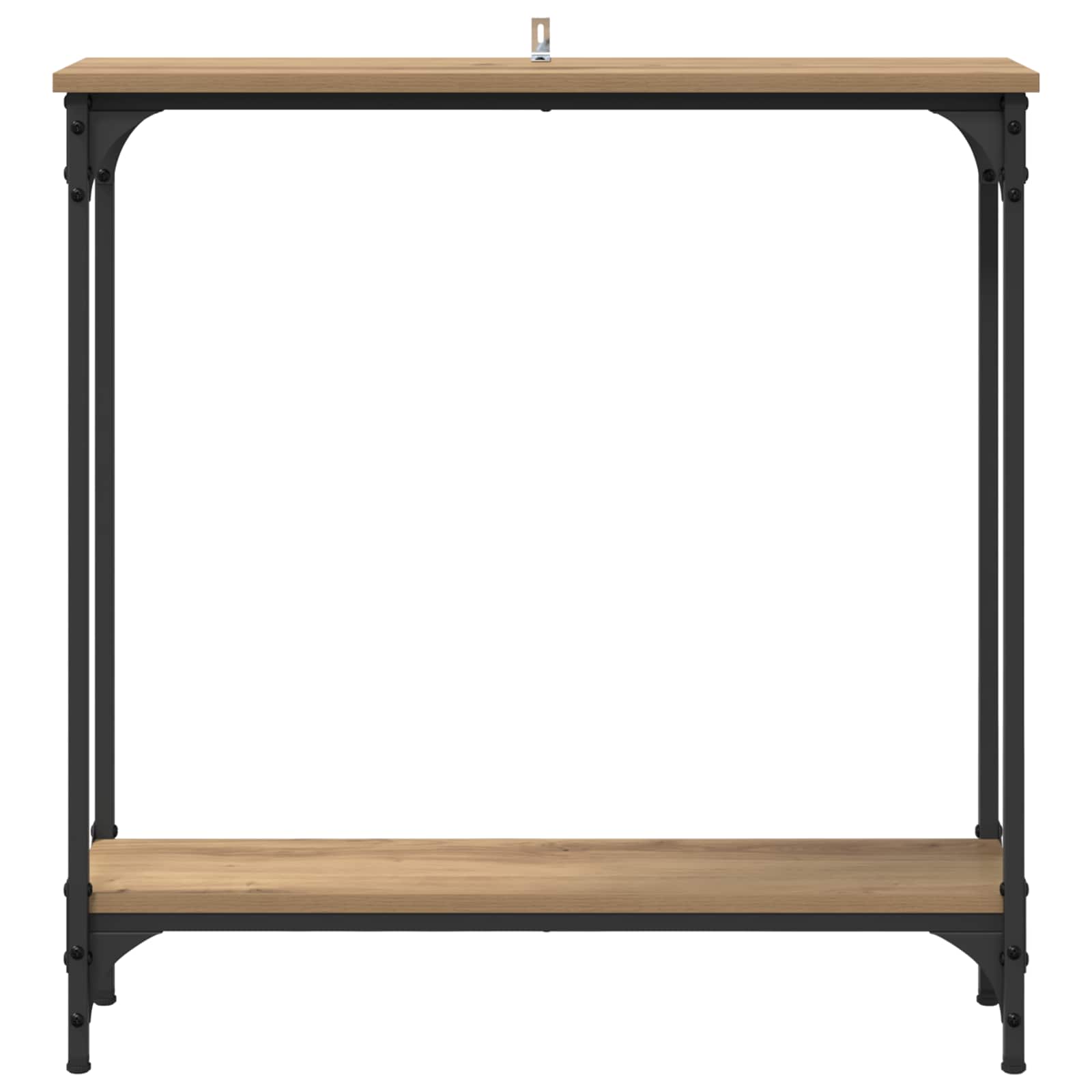 Konzolna stolica s policom Umjetnički hrast 75 x 22,5 x 75 cm