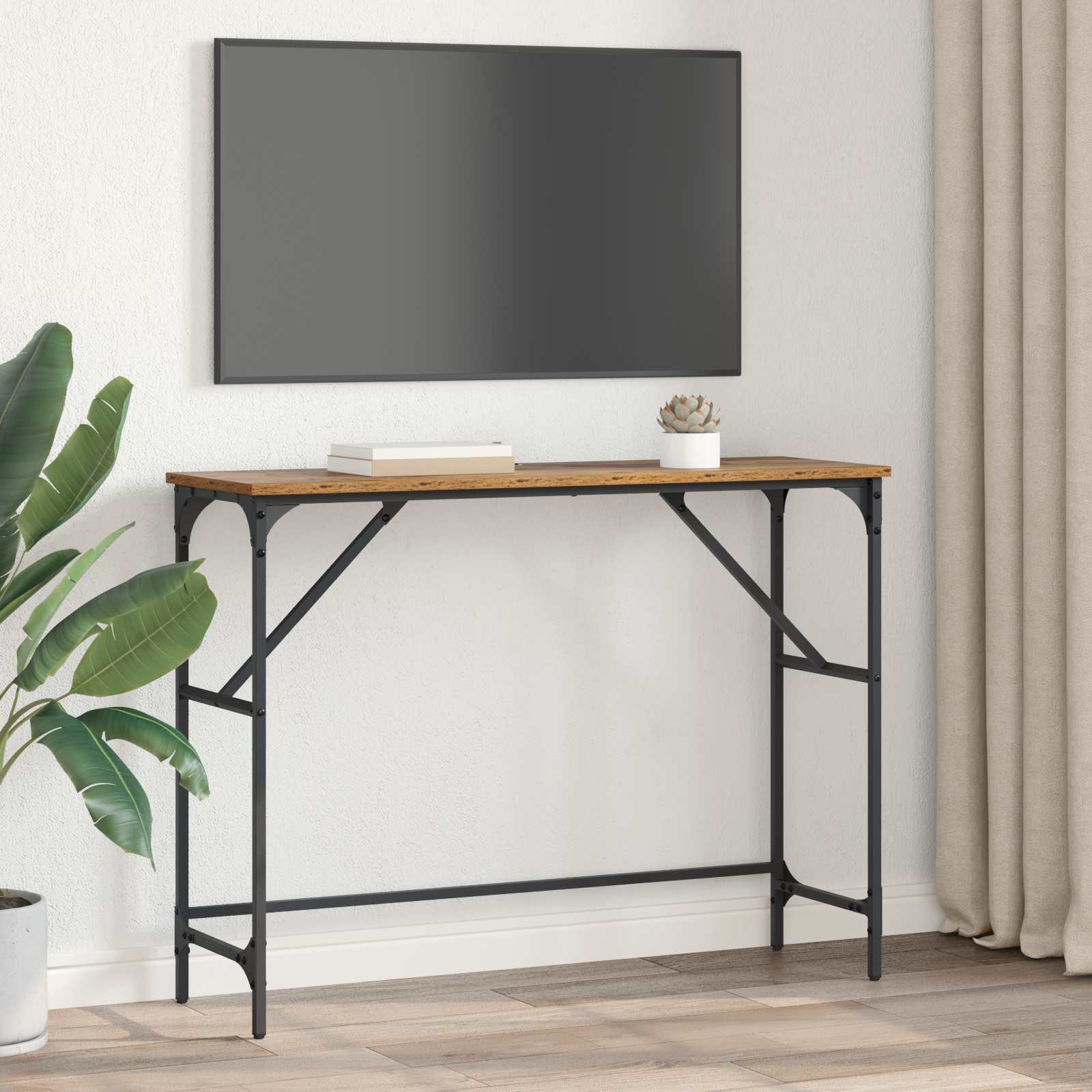 Konzolna stolica Staro drvo 100 x 32 x 75 cm Konstruirano drvo